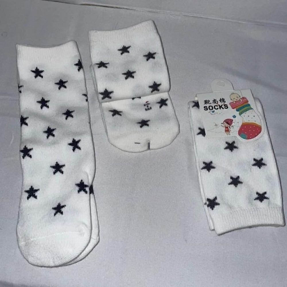Socks Star Print Toddler Knee High Stars All Over Print Casual High Sock Pull on